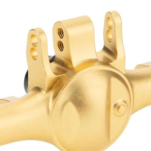 MEUS RACING 5mm ISO V2 TRX4M Axles with Adjustable Servo Mount for TRAXXAS 1/18 TRX4M RC Crawler (Gold) - color: Gold