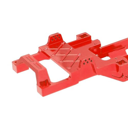 Full Metal Chassis Frame for FMS 1/24 Power Wagon FCX24 RC Crawler Car Model Upgrade Part (Red) - color: Red