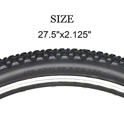 Hycline Mountain Bike Tire: 20/24/26/27.5-inch Folding Replacement High-Performance Wear-Resistant Bicycle Tires for MTB Off-Road Bike - size: 27.5x2.125 30TPI, style: Qty 1 Tire