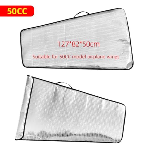 Bubble Protection Wings Bag for for 30-50E/70E /30CC/ 50CC /100CC RC Fixed-Wing Airplane, Can Accommodate 2 Wings &1 Carbon Tube (50CC) - color: 50cc