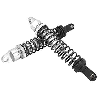 2Pcs 188mm RC Aluminum Shock Absorber Damper for 1/5 Scale OffRoad Cars, Suitable for HSP 94050 RC Gasoline Vehicles (Silver) - color: Silver