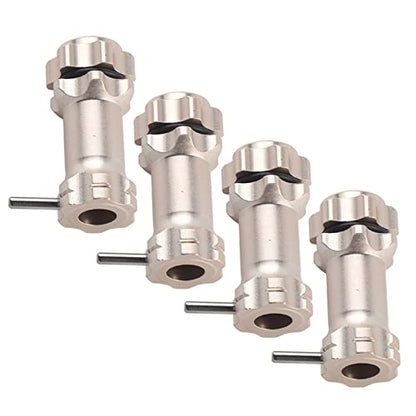 17mm Hex Hub, 4Pcs Aluminium Wheel Hubs Extension Conversion Adapter for 1:8 Ratio RC Model Car(Silver) - color: Silver
