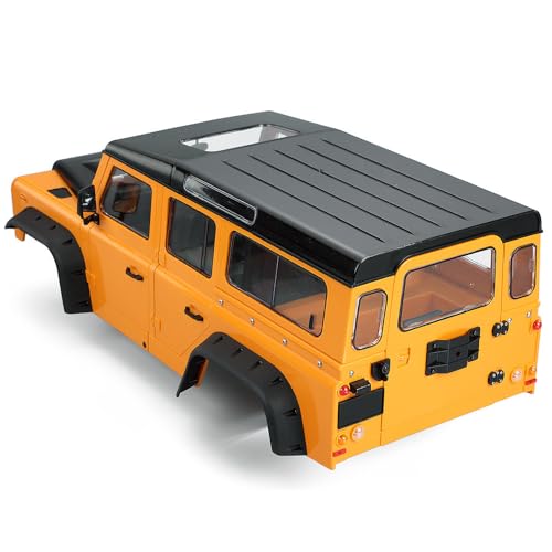1/10 RC Car Hard Body Shell Kit-313mm Wheelbase D110 Land Rover Defender Body for Axial SCX10 90046 TRX4 CC01 Capra RC Crawler Car (313mm Orange) - color: 313mm Orange
