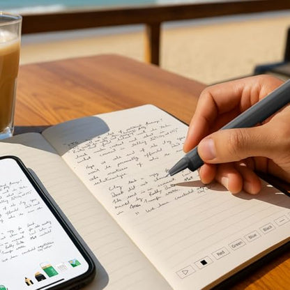 SyncPen Digital Notebook Smart Pen Set | Real Time Sync from Paper to App, Bluetooth Pen with OCR and Audio Recording | Gift for Students, Creators & Professionals