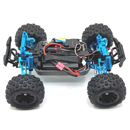 RC Accessory Compatible with MJX 16207 16208 16209 16210 Metal Front and Rear Suspension Arm Steering Cup Link Rod Set 1/16 RC Car Upgrade Parts Kit(Blue,16208) - color: Blue, size: 16208