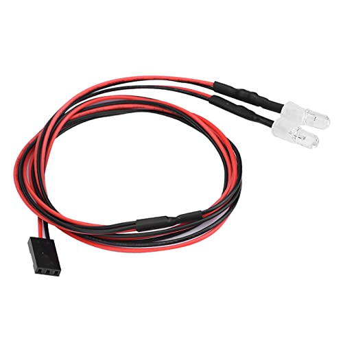 2PCS 5mm LED Lights for RC Cars, High Simulation Accessory with Superior Materials, Easy to Install for 1/10 Model Drift Car Vehicle (No. 12 red Light) - style: No. 12 red light