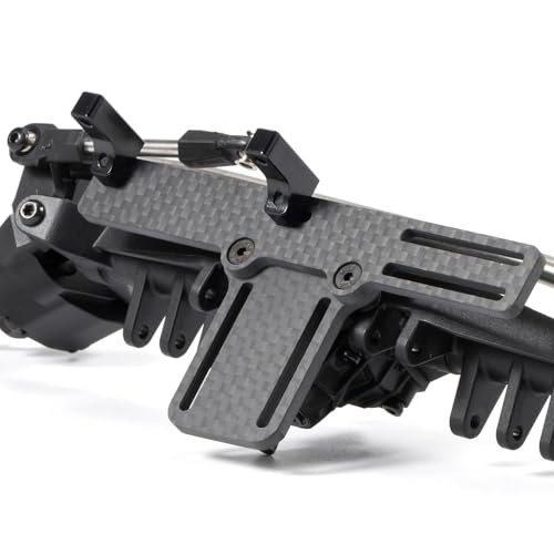 1/10 RC LCG Chassis Kit Ultra Light 92g/3.3oz Performance Carbon Chassis for 1/10 RC Crawler Capra SCX10 (BOA Servo Mount for Capra) - style: BOA Servo Mount for Capra