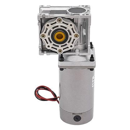 Worm Gear Motor, 300W 7.5K 1800RPM Portable Electric Reducer Gearbox with Self-Locking, Reversing Function and Speed Adjustable, High Torque 24V DC Motor (300W 7.5K 24V)