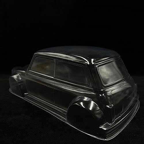 1:10 RC Car Body Shell for 210mm Wheelbase, Unfinished Design Transparent Polycarbonate DIY Customizable Replacement Body