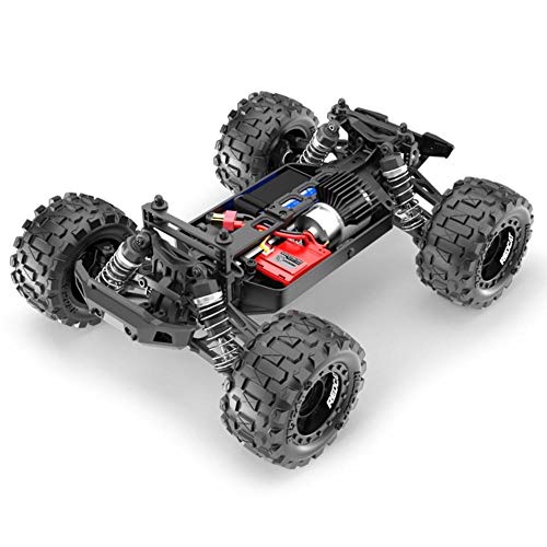 Redcat Racing Volcano 16 1/16 Scale RC Monster Truck – Electric Remote Control Car with 4WD, LED Lights, 2.4GHz Radio, 2 Rechargeable Li-Ion Batteries & Charger - Red - color: Red