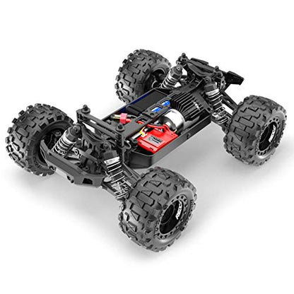 Redcat Racing Volcano 16 1/16 Scale RC Monster Truck – Electric Remote Control Car with 4WD, LED Lights, 2.4GHz Radio, 2 Rechargeable Li-Ion Batteries & Charger - Red - color: Red