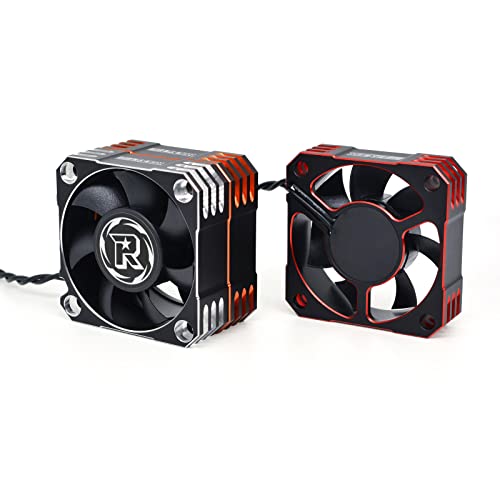 Surpass Hobby 50mm RC Cooling Fan 10000RPM Motor Heatsink Preventing Heat ESC Fan for 1/5th Scale RC Car Brushless Motor ESC RED - style: Red