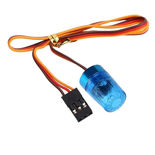 Ultra Bright LED Police Light Rotating Flash Alarming Strobe Lamp 5Modes for 1/8 1/10 1/14 RC Car Firefighting Ambulance Crawler Truck Lighting for CC01 D90 SCX10(9x15mm,Blue) - color: 9x15mm,Blue