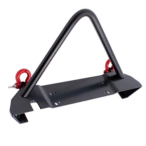 LCX Racing 1/10th RC Crawler Car Metal Front Bumper for TRX4 Axial SCX10 II 90046 SCX10 D90, Upgrades Parts Accessories