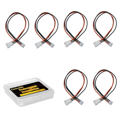 JST-XH 2S Balance Plug Extension Lead Wire 200mm 22AWG Silicone for LiPo Battery Balance Charging 6 Pieces