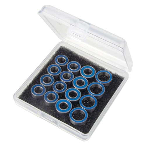 16Pcs Steel Rubber Sealed Ball Bearing Kit for Tamiya TT-02 Chassis RC On-Road Car Upgrade Accessories