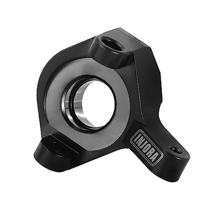 INJORA Brass Steering Knuckles Black RC Counterweights for 1/24 Axial SCX24