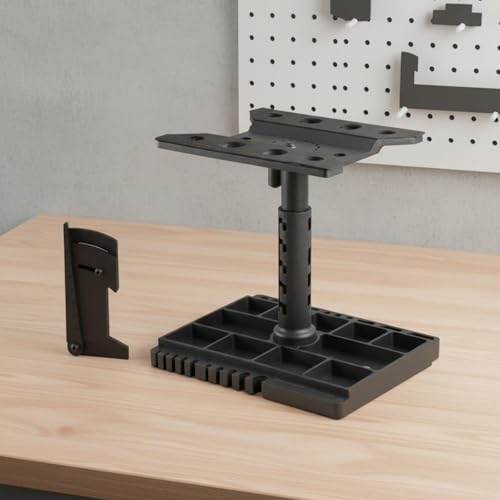 Amagogo Vehicle Repair Stand RC Car Holder Maintenance Model Tool Material Rotates Angle Gauge Storage Suitable for Hobby Desk Work Area