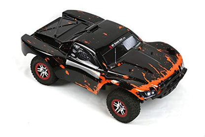 SummitLink Compatible Custom Body Muddy Orange Over Black Replacement for 1/10 Scale RC Car or Truck (Truck not Included) SS-BR-02