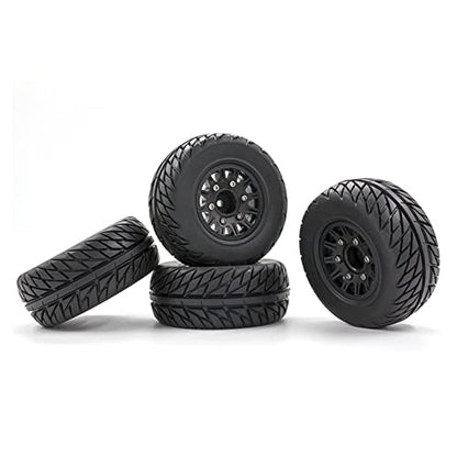GoolRC RC Car Tires 4pcs Replacements for 12MM 14MM 17MM ARRMA Replacmenet for TRX HSP Tamiya HPI Off-Road Vehicle Short Truck RC Car Wheels RC Car Tires B