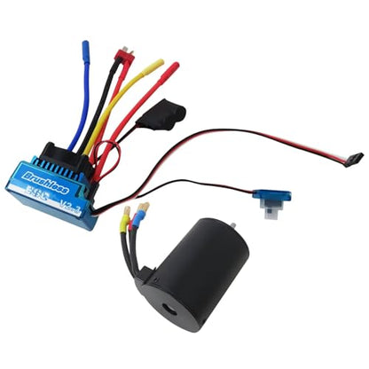 Water Resistant Brushless Motor and ESC Combo Fit for 1:8 1:10 RC Car Accessories