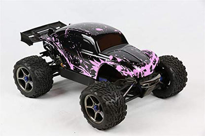 SummitLink Custom Body Compatible for 1/10 1/8 Scale RC Car or Truck (Truck not Included) (Muddy Pink Over Black) - style: Muddy Pink Over Black