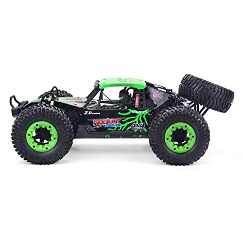 1/10 Scale 4WD RC Cars for Adults Brushless+Wheel，Max 43 MPH Off-Road Fast RC Cars (Green) - color: Green