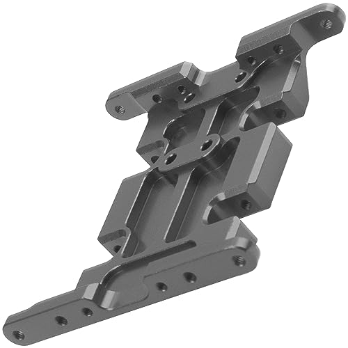 Aluminum Center Transmission Skid Plate Mount Gearbox Mount Base Compatible with Axial SCX10 1/10 RC Rock Crawler Car (Titanium) - color: Titanium