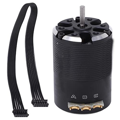 540 Sensored Brushless Motor High Performance 250W for 1/10 RC Cars Aluminum Alloy Black Durable