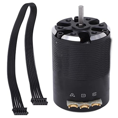 540 Sensored Brushless Motor High Performance 250W for 1/10 RC Cars Aluminum Alloy Black Durable