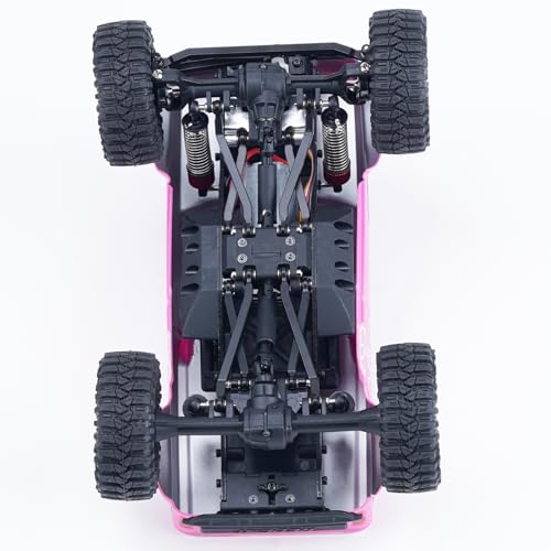 DJX 10PCS 22g Brass High Clearance Links Set Front and Rear Link with Steering Link for Redcat Ascent-32 1/32 Scale RC Rock Crawler Car Upgrades Parts (Black)