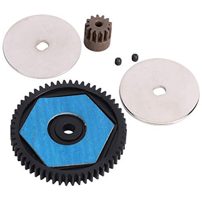 RC Car Spur Gear, Metal 56T Spur Gear and 12T Motor Gear RC Replacement Spare Upgrade Parts Accessories for SCX10 RC Car Model Spur Gear 32P Scx10 Ii Spur Gear