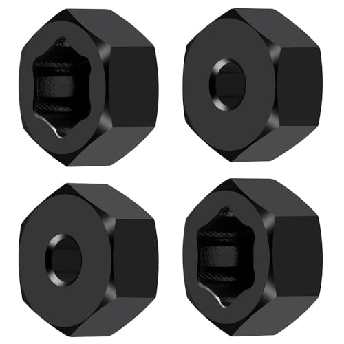 MORLORDY 7mm to 12mm RC Wheel Hex Hubs 4Pcs 6mm Thick Hex Drive Adapters for 1/16 Losi Mini-T 2.0, Mini-B, Mini JRX2, Mini JRXT and All 1/16 RC Car Which Hex is 7MM - color: 6mm