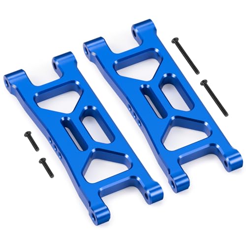 Rear Upper&Lower Suspension Arms for ARRMA 1/18 Typhon Granite Grom | 380 Brushed 4X4 Monster Truck 4 PCS/Set Blue Aluminum Upgrades Parts - color: Blue