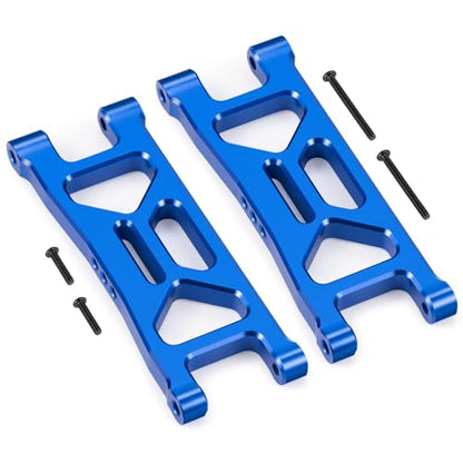 Rear Upper&Lower Suspension Arms for ARRMA 1/18 Typhon Granite Grom | 380 Brushed 4X4 Monster Truck 4 PCS/Set Blue Aluminum Upgrades Parts - color: Blue
