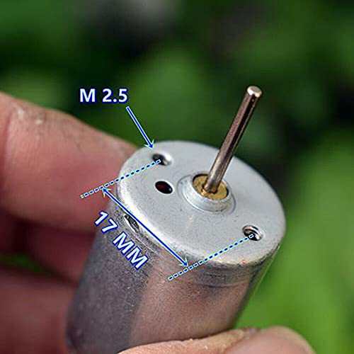 Mini 370-12560 Electric Motor DC 12V-24V 9000RPM Carbon Brush High Torque Durable 24MM Round Motor Car Boat Model Engine