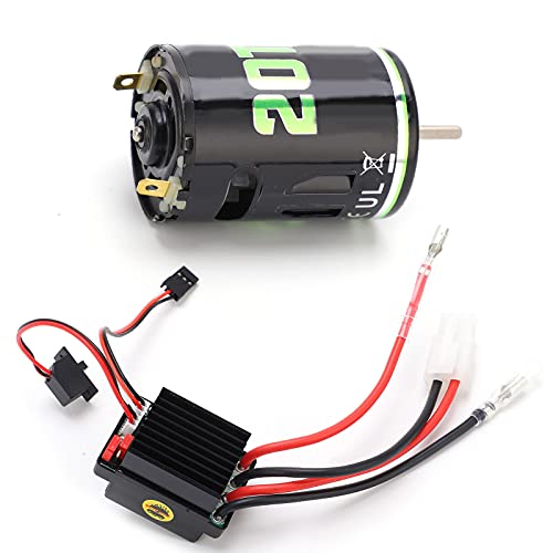 Generic 540 Brushed Motor 320A ESC Combo Set High Low Noise for RC Crawler Drift Cars Durable Long Life (20T) - size: 20T