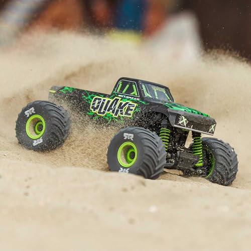 ARRMA 1/16 Quake GROM 4X4 RTR Brushed Monster Truck, Green | RC Truck, Battery & Charger Included, ARA2137T2 - color: Green