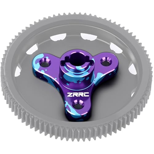 Aluminum RC Slipper Clutch Eliminator Gears for 2WD Traxxas 1/10 Stampede/Slash/Rustler/Bandit VXL XL5 Transmissions Gearbox Case Upgrades (Blue-Purple) - color: Blue-black