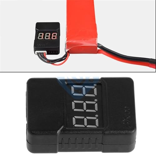 1pcs HotRc BX100 1-8S Lipo Battery Voltage Tester/Low Voltage Buzzer Alarm/Battery Voltage Checker with Dual Speakers