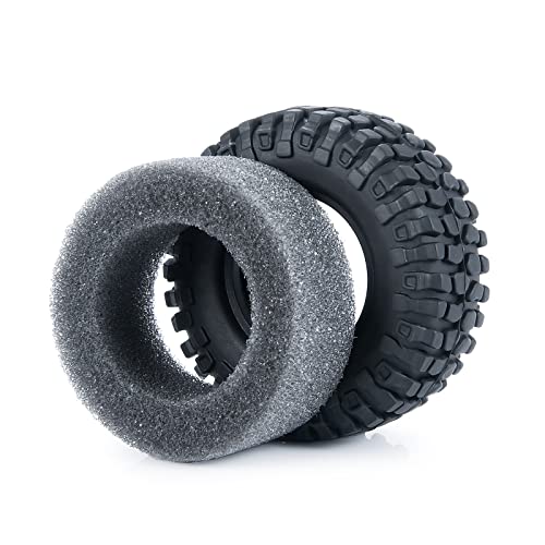 RC-Hub 4PCS 1.0" Crawler Tires Micro Rubber Tires for 1/24 Axial SCX24 90081 AXI00001 AXI00002 AXI00005 AXI00006 RC Crawler Car (50mm) - color: 50mm