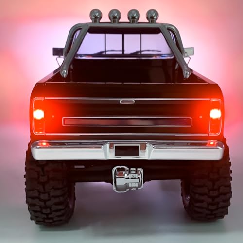 RC Car LED Lights Kit Front & Rear Light Lamp Taillight Headlight Compatible with Tra-xxas TRX4M F150 1/18 RC Crawler Car Upgrade Parts Accessories