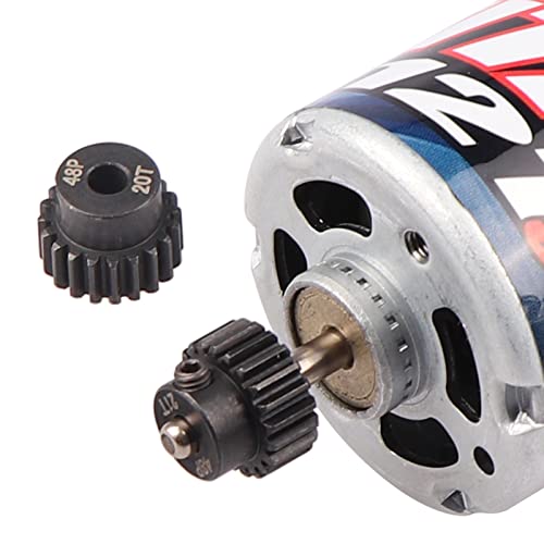 AIMROCK 5-Pack 48P RC Motor Pinion Gears Set: 17T 18T 19T 20T 21T Upgrade Parts for 1/10 RC Car 3.175mm Shaft Motor - size: 17T 18T 19T 20T 21T