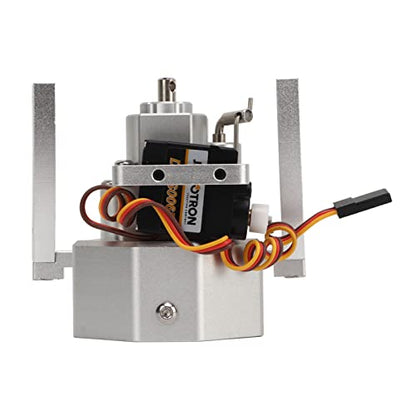 plplaaoo RC Gear Box Transfer Case Aluminum Alloy Anodize Accurate RC Gear Box Kit with Shaft for SCX10 1/10 313mm Wheelbase (Silver) - color: Silver