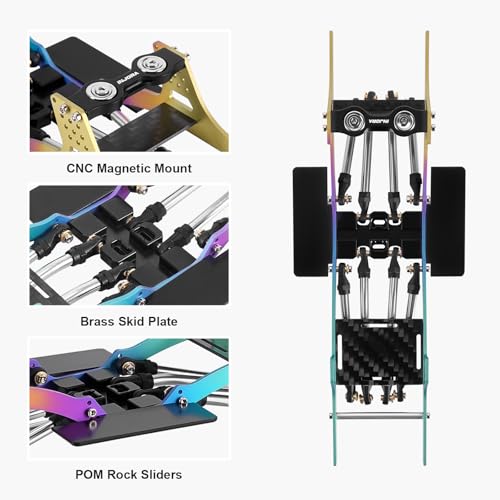 INJORA Rainbow Titanium LCG Chassis Kit for 1/24 SCX24