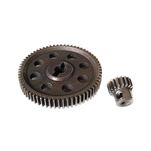 ShareGoo RC 11184 Spur Differential 64T Metal Main Gear & 11119 Pinion 17T Motor Gear Set for HSP Redcat Volcano EPX 1/10 Monster Truck Car