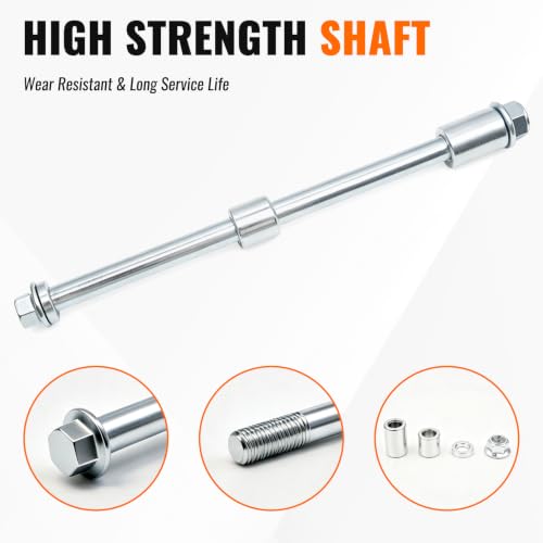 Minho 12mm 245mm Front Rear Axle with Bushing 30mm 20mm 5mm Fit for Jonway 125cc 150cc Scooter Motorcycle Dirt Bike QUAD ATV - size: 12-245mm