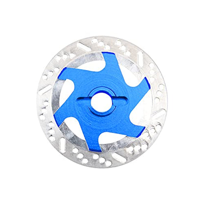 4Pack ShareGoo Metal 12mm Hex Hub Wheel Rim Tires Brake Disc Compatible with Traxxas Tamiya HSP HPI Redcat Racing 1/10 On-Road RC Car (Dark Blue) - color: Dark Blue