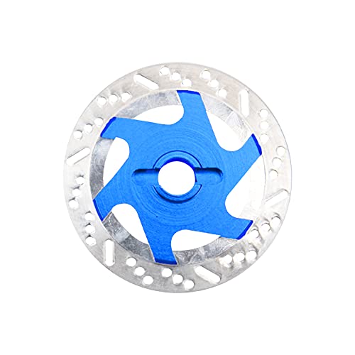 4Pack ShareGoo Metal 12mm Hex Hub Wheel Rim Tires Brake Disc Compatible with Traxxas Tamiya HSP HPI Redcat Racing 1/10 On-Road RC Car (Dark Blue) - color: Dark Blue