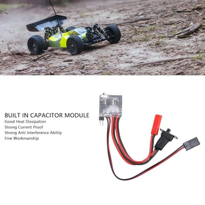 Drfeify RC 30A Brushed Motor ESC, Electronic Speed Controller with Brake for 1/16 1/18 1/24 RC Car Boat